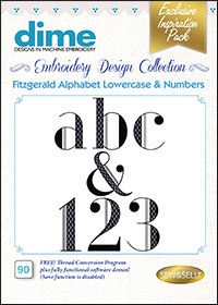 DIME Inspiration Designs - Alphabet Lowercase & Numbers