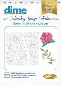 DIME Inspiration Designs - Garden Splendor Alphabet