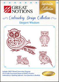 Great Notions Embroidery Designs - Elegant Wisdom