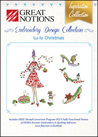 Great Notions Embroidery Designs - Lu-lu Christmas