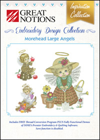 Great Notions Embroidery Designs - Morehead Large Angels