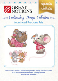 Great Notions Embroidery Designs - Morehead Precious Pals