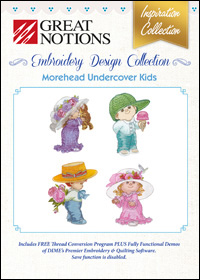Great Notions Embroidery Designs - Morehead Undercover Kids