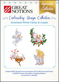 Great Notions Embroidery Designs - Winter Fairies & Angels