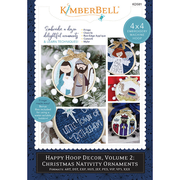 Kimberbell Designs - Happy Hoop Decor, Volume 2, Christmas Nativity Ornaments 