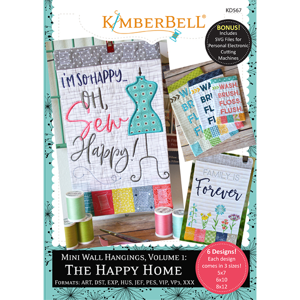 Kimberbell Designs - Mini Wall Hangings, Volume 1, The Happy Home