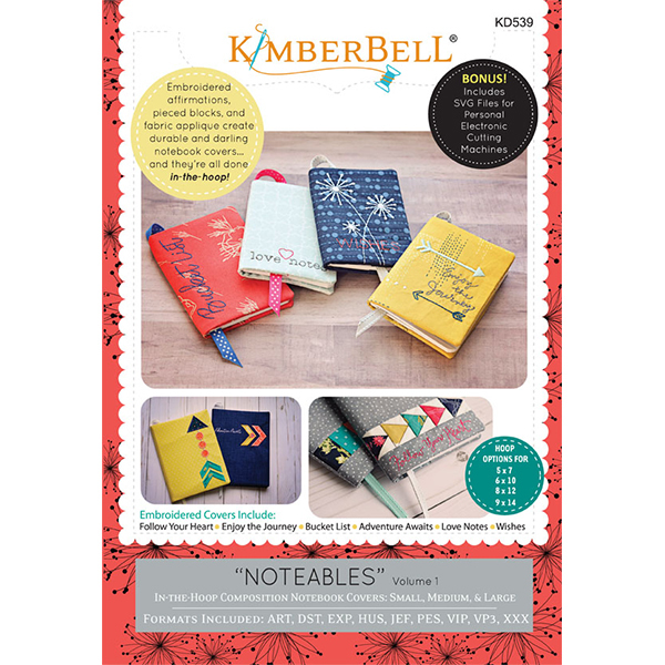 Kimberbell Designs - Notables:  Compostion Notebook Covers, Volume 1