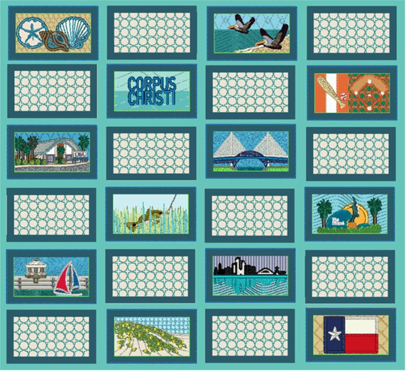 Corpus Christi Embroidery Quilt