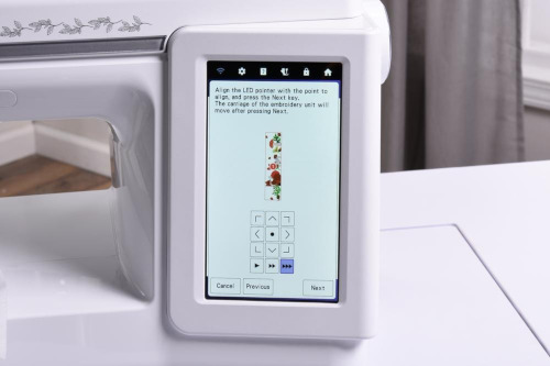 Baby Lock Ursa Embroidery Machine Size Calculation Screen